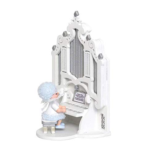Drechslerei Kuhnert Schneeflöckchen mit Orgel - 12 cm von Drechslerei Kuhnert