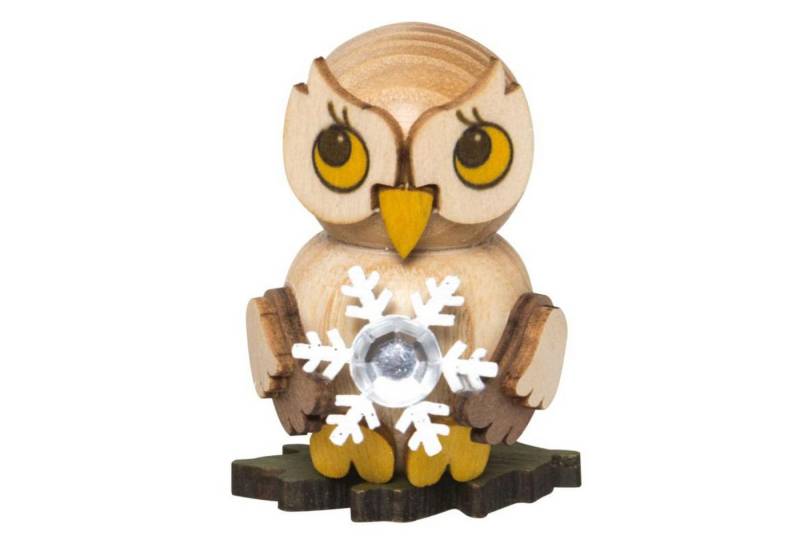 Drechslerei Kuhnert Weihnachtsfigur Eulenkind mit Schneekristall - 4 cm - Echt Erzgebirge Drechslerei Kuhnert Weihnachtsfigur Eulenkind mit Schneekristall - 4 cm - Echt Erzgebirge von Drechslerei Kuhnert