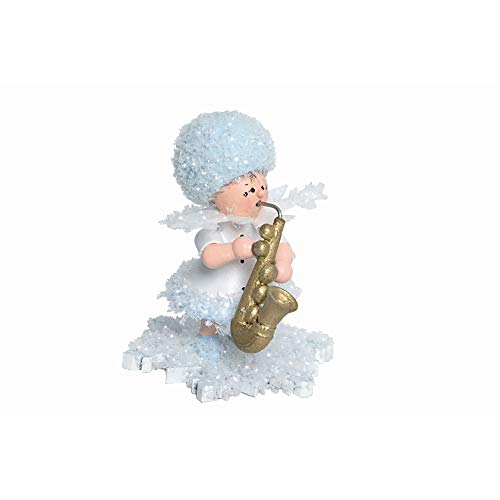 Drechslerei Kuhnert Schneefl?ckchen mit Saxophon - 5 cm von Drechslerei Kuhnert