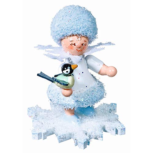 Drechslerei Kuhnert Schneeflöckchen mit Vögelchen - 5 cm von Drechslerei Kuhnert