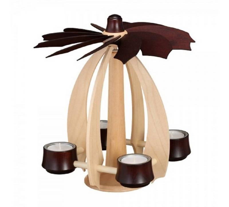 Drechslerei Thomas Schalling Weihnachtspyramide Schalling Schwebepyramide Nova ahorn/mahagoni small, Handarbeit aus dem Erzgebirge Drechslerei Thomas Schalling Weihnachtspyramide Schalling Schwebepyramide Nova ahorn/mahagoni small, Handarbeit aus dem Erzgebirge von Drechslerei Thomas Schalling