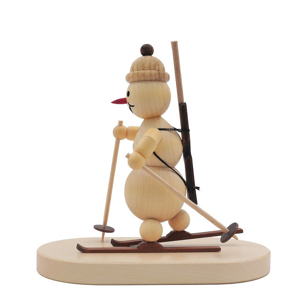 Drechslerei Volkmar Wagner Räuchermännchen Schneemann „laufender Biathlet“ auf Sockel - 12 cm - Orig. Erzgebirge Drechslerei Volkmar Wagner Räuchermännchen Schneemann „laufender Biathlet“ auf Sockel - 12 cm - Orig. Erzgebirge von Drechslerei Volkmar Wagner