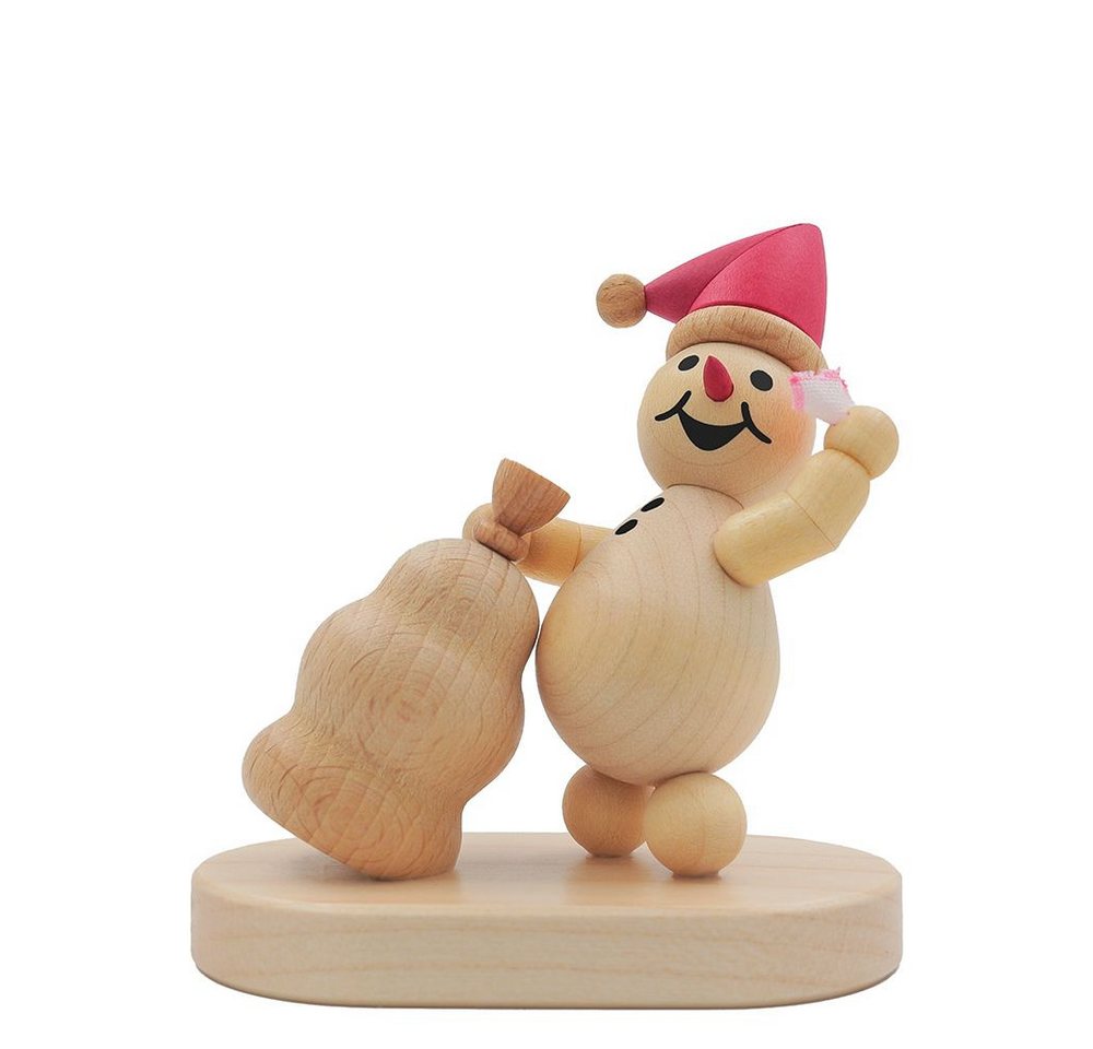 Drechslerei Volkmar Wagner Räuchermännchen Schneemann Junior „Weihnachtswichtel“ auf Sockel 7 cm - Original Erzg. Drechslerei Volkmar Wagner Räuchermännchen Schneemann Junior „Weihnachtswichtel“ auf Sockel 7 cm - Original Erzg. von Drechslerei Volkmar Wagner