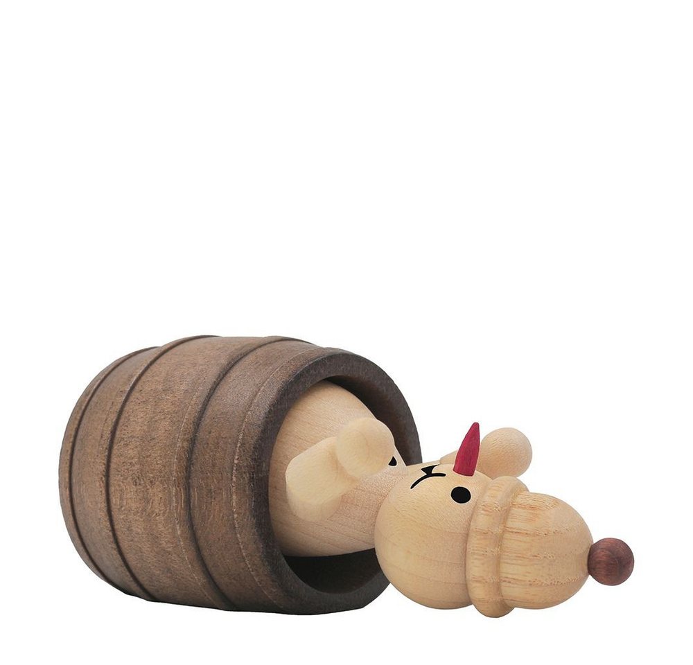 Drechslerei Volkmar Wagner Räuchermännchen Schneemann Junior „liegend im Fass" - 9 cm - Original Erzgebirge Drechslerei Volkmar Wagner Räuchermännchen Schneemann Junior „liegend im Fass" - 9 cm - Original Erzgebirge von Drechslerei Volkmar Wagner