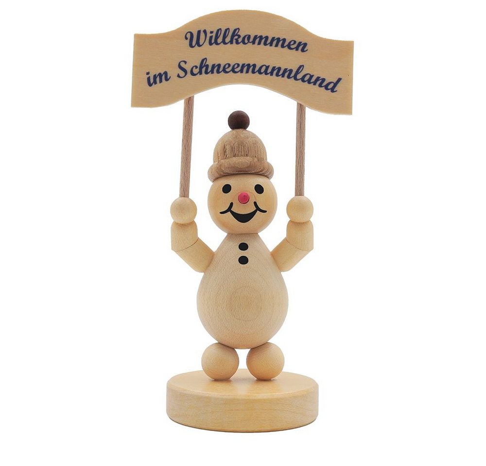 Drechslerei Volkmar Wagner Räuchermännchen Schneemann Junior „mit Willkommengruß“ auf Sockel - 9 cm - Orig. Erzg. Drechslerei Volkmar Wagner Räuchermännchen Schneemann Junior „mit Willkommengruß“ auf Sockel - 9 cm - Orig. Erzg. von Drechslerei Volkmar Wagner