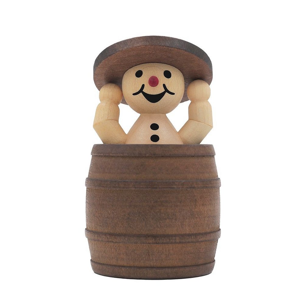 Drechslerei Volkmar Wagner Räuchermännchen Schneemann Junior im Fass stehend - 8 cm - Original Erzgebirge Drechslerei Volkmar Wagner Räuchermännchen Schneemann Junior im Fass stehend - 8 cm - Original Erzgebirge von Drechslerei Volkmar Wagner