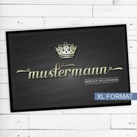 Fußmatte "Crown" Mit Name Oder Text Personalisiert Rutschfest | Waschbar Hochwertig Aussenbereich Schmutzfangmatte Türmatte Fußmatte "Crown" Mit Name Oder Text Personalisiert Rutschfest | Waschbar Hochwertig Aussenbereich Schmutzfangmatte Türmatte von Dreckspatz