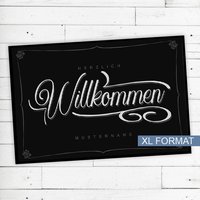 Fußmatte "Edel" Mit Name Oder Text Personalisiert Rutschfest | Waschbar Hochwertig Aussenbereich Schmutzfangmatte Türmatte Fußmatte "Edel" Mit Name Oder Text Personalisiert Rutschfest | Waschbar Hochwertig Aussenbereich Schmutzfangmatte Türmatte von Dreckspatz