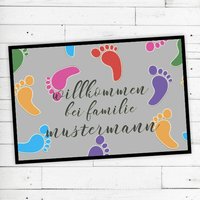 Fußmatte "Fußabdruck" Mit Ihrem Namen Oder Text Rutschfest | Waschbar Hochwertig Aussenbereich Schmutzfangmatte Türmatte Fußmatte "Fußabdruck" Mit Ihrem Namen Oder Text Rutschfest | Waschbar Hochwertig Aussenbereich Schmutzfangmatte Türmatte von Dreckspatz