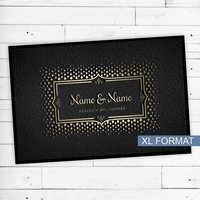Fußmatte "Gold" Mit Name Oder Text Personalisiert Rutschfest | Waschbar Hochwertig Aussenbereich Schmutzfangmatte Türmatte Fußmatte "Gold" Mit Name Oder Text Personalisiert Rutschfest | Waschbar Hochwertig Aussenbereich Schmutzfangmatte Türmatte von Dreckspatz