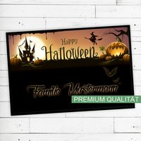 Fußmatte "Halloween" Mit Ihrem Namen Oder Text Rutschfest | Waschbar Hochwertig Aussenbereich Schmutzfangmatte Türmatte Fußmatte "Halloween" Mit Ihrem Namen Oder Text Rutschfest | Waschbar Hochwertig Aussenbereich Schmutzfangmatte Türmatte von Dreckspatz