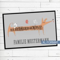 Fußmatte "Hereingedackelt" Mit Name Oder Text Xl Rutschfest | Waschbar Hochwertig Aussenbereich Schmutzfangmatte Türmatte Fußmatte "Hereingedackelt" Mit Name Oder Text Xl Rutschfest | Waschbar Hochwertig Aussenbereich Schmutzfangmatte Türmatte von Dreckspatz