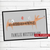 Fußmatte "Hereingedackelt" Mit Name Oder Text Xxl Rutschfest | Waschbar Hochwertig Aussenbereich Schmutzfangmatte Türmatte Fußmatte "Hereingedackelt" Mit Name Oder Text Xxl Rutschfest | Waschbar Hochwertig Aussenbereich Schmutzfangmatte Türmatte von Dreckspatz