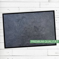 Fußmatte "Welcome Home" Mit Ihrem Namen Oder Text Rutschfest | Waschbar Hochwertig Aussenbereich Schmutzfangmatte Türmatte Fußmatte "Welcome Home" Mit Ihrem Namen Oder Text Rutschfest | Waschbar Hochwertig Aussenbereich Schmutzfangmatte Türmatte von Dreckspatz