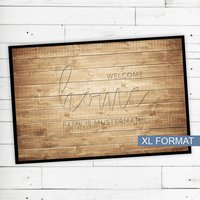 Fußmatte "Welcome Home" Mit Ihrem Namen Oder Text Rutschfest | Waschbar Hochwertig Aussenbereich Schmutzfangmatte Türmatte Fußmatte "Welcome Home" Mit Ihrem Namen Oder Text Rutschfest | Waschbar Hochwertig Aussenbereich Schmutzfangmatte Türmatte von Dreckspatz