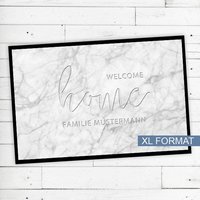 Fußmatte "Welcome Home" Mit Ihrem Namen Oder Text Rutschfest | Waschbar Hochwertig Aussenbereich Schmutzfangmatte Türmatte Fußmatte "Welcome Home" Mit Ihrem Namen Oder Text Rutschfest | Waschbar Hochwertig Aussenbereich Schmutzfangmatte Türmatte von Dreckspatz