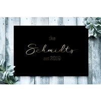 Personalisierte Fußmatte | Familie Personalisiert Für Paare & Familien Willkommen Gold Silber Fussmatte Mit Namen Personalisierte Fußmatte | Familie Personalisiert Für Paare & Familien Willkommen Gold Silber Fussmatte Mit Namen von Dreckspatz