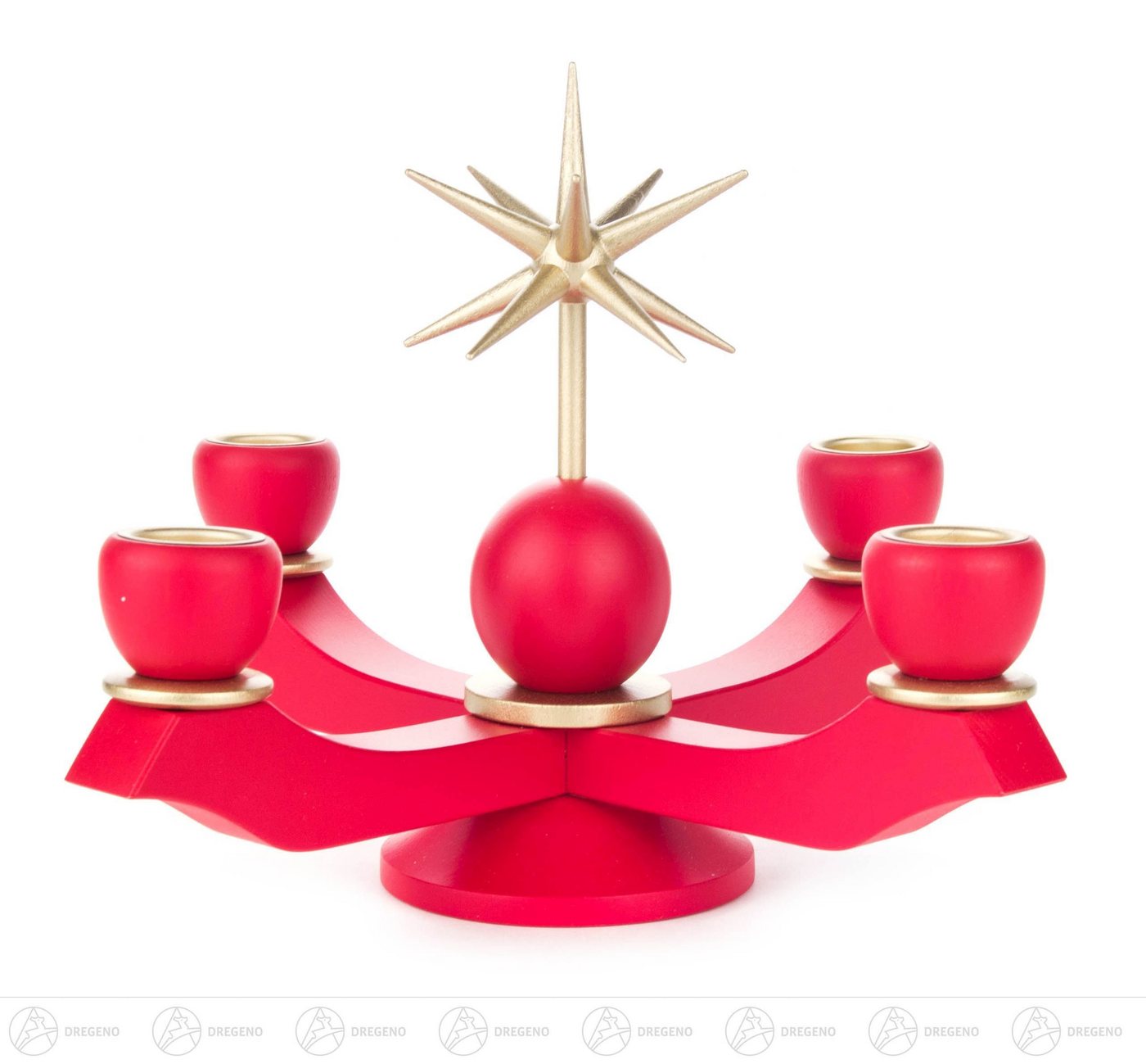 Dregeno Erzgebirge Adventsleuchter Adventsleuchter mit Stern, rot, für Kerzen d=20mm Breite x Höhe x Dregeno Erzgebirge Adventsleuchter Adventsleuchter mit Stern, rot, für Kerzen d=20mm Breite x Höhe x von Dregeno Erzgebirge