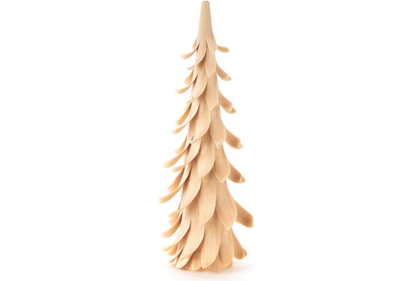 Dregeno Erzgebirge Dekofigur Spiralbaum natur (13cm) von Dregeno Seiffen von Dregeno Erzgebirge