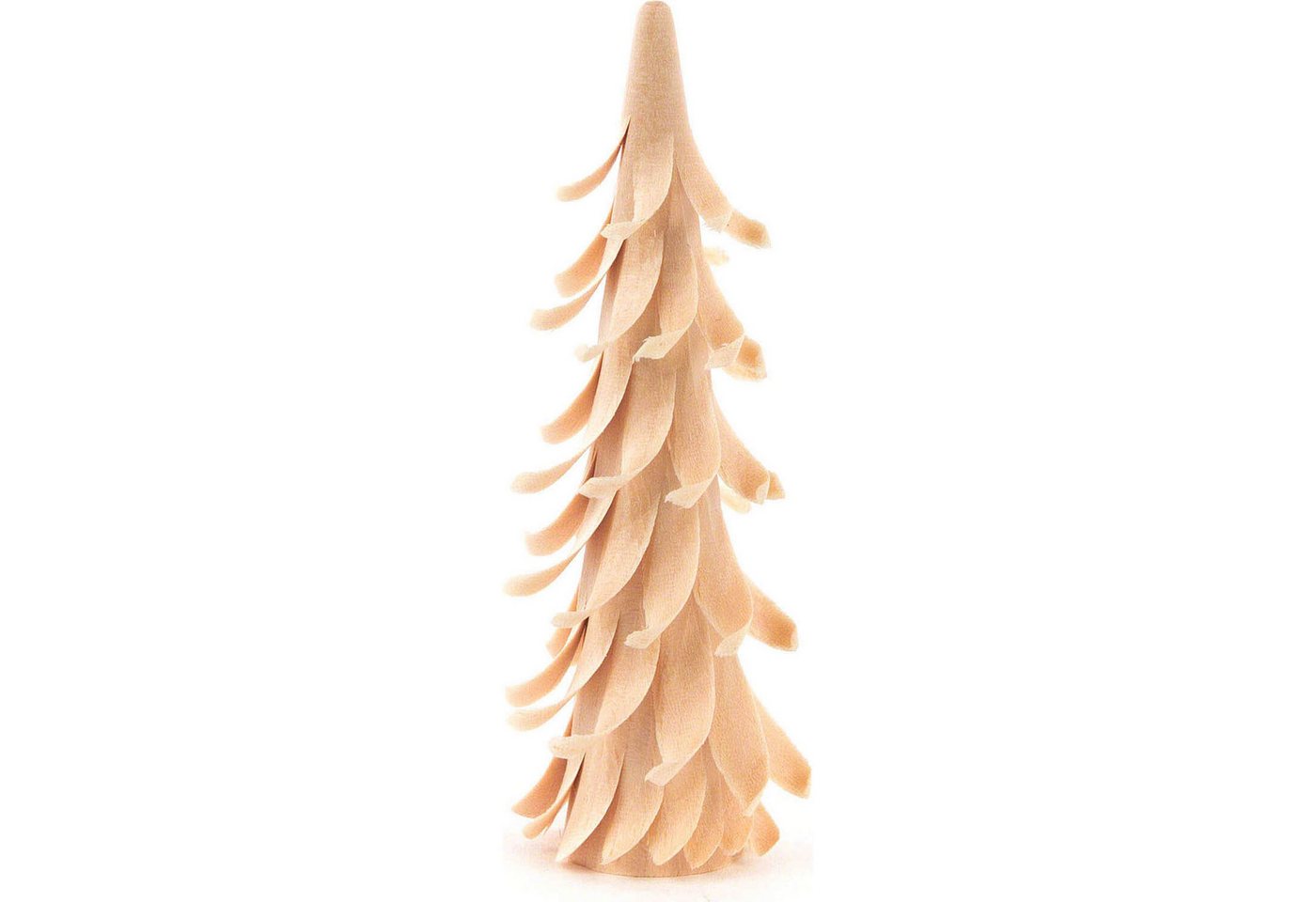Dregeno Erzgebirge Dekofigur Spiralbaum natur (9cm) von Dregeno Seiffen von Dregeno Erzgebirge