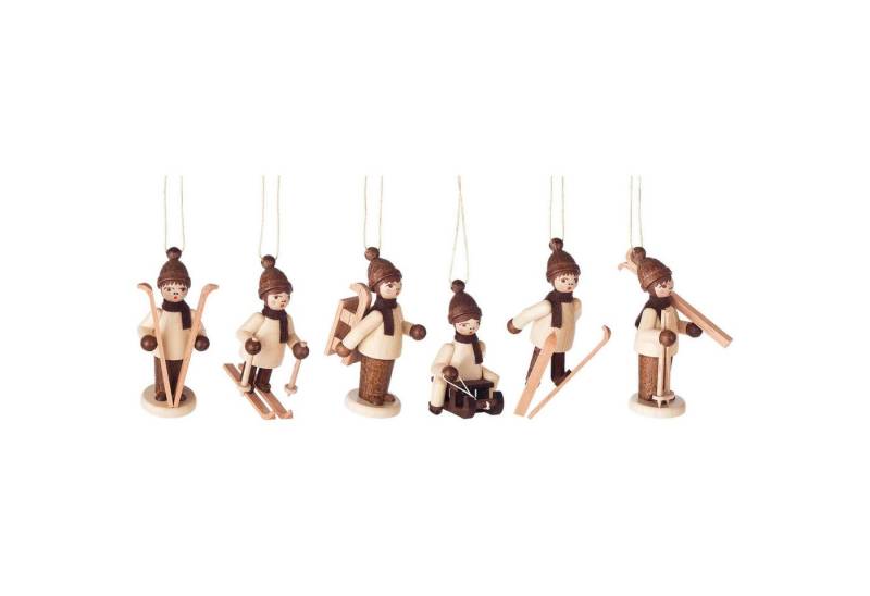 Dregeno Erzgebirge Dekohänger Christbaumschmuck Winterkinder natur, 6 Stück (6cm) von Dregeno Seiffe von Dregeno Erzgebirge