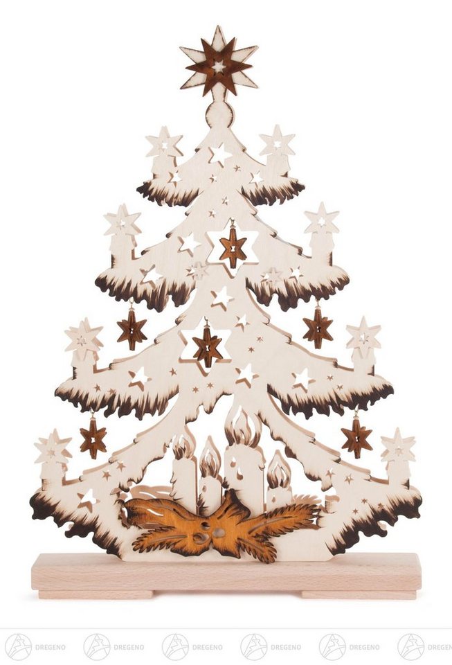 Dregeno Erzgebirge Lichterbogen Schwibbogen Tanne mit Sternen und Kerzen indirekt elektrisch Dregeno Erzgebirge Lichterbogen Schwibbogen Tanne mit Sternen und Kerzen indirekt elektrisch von Dregeno Erzgebirge