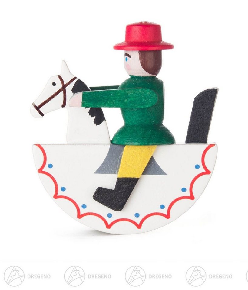 Dregeno Erzgebirge Nussknacker Nussknacker Mini-Reiterlein grün Höhe ca 5 cm NEU von Dregeno Erzgebirge