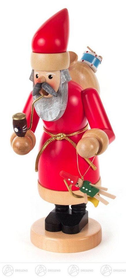 Dregeno Erzgebirge Räuchermännchen Räuchermann Nikolaus rot Höhe = 23cm NEU, viel schönes Spielzeug von Dregeno Erzgebirge