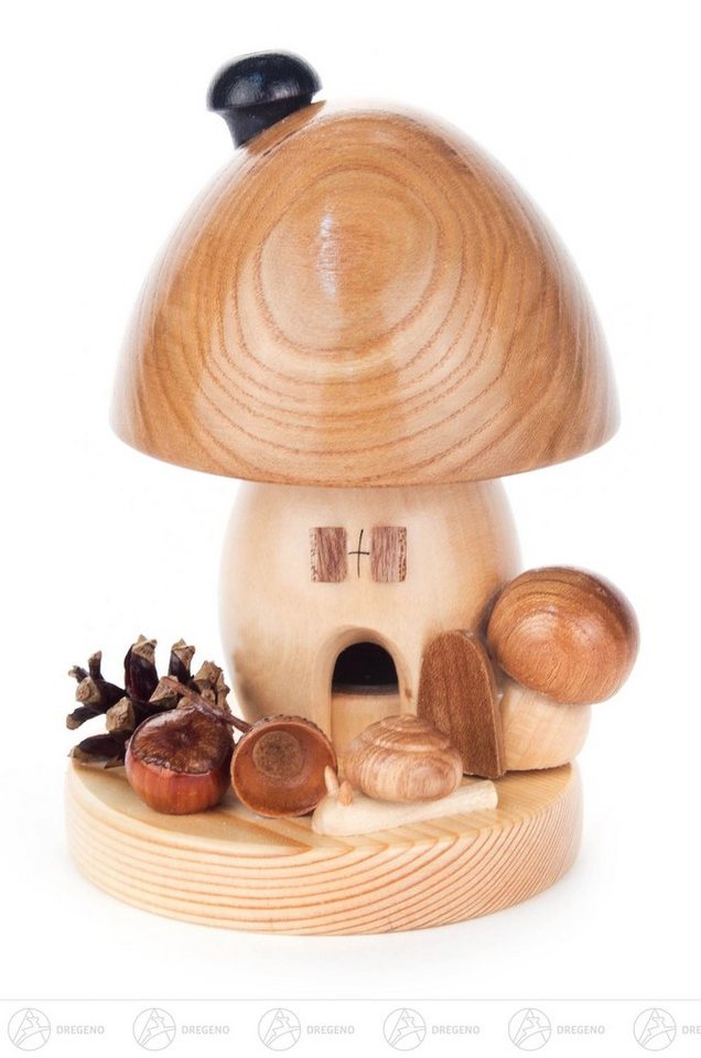 Dregeno Erzgebirge Räuchermännchen Räuchermann Räucherpilz runde Form, groß Breite x Höhe x Tiefe 10, Räucherpilz Braunkappe mit Tür Dregeno Erzgebirge Räuchermännchen Räuchermann Räucherpilz runde Form, groß Breite x Höhe x Tiefe 10, Räucherpilz Braunkappe mit Tür von Dregeno Erzgebirge