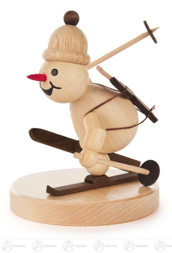 Dregeno Erzgebirge Schneemann Schneemann »Junior« Biathlet laufend BxHxT = 7,55x9x7cm NEU, Biathlet von Dregeno Erzgebirge