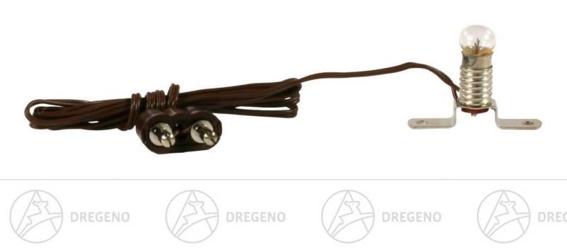 Dregeno Erzgebirge Schwibbogen-Fensterbank Ersatzteile & Bastelbedarf Stegfassung E5,5 mit 3,5V Lampe Stecker von Dregeno Erzgebirge