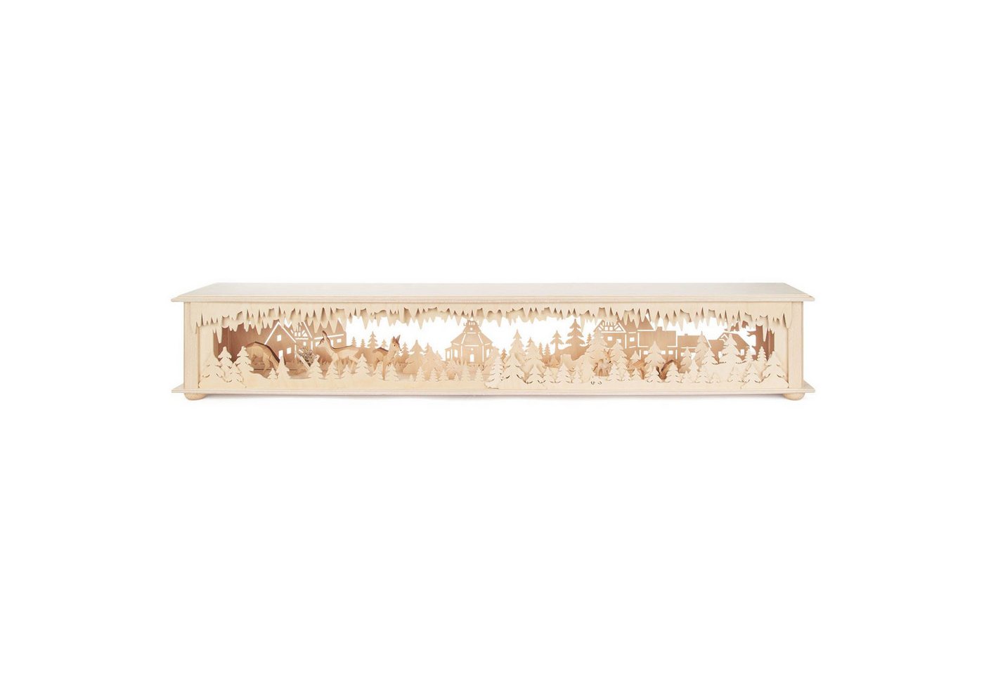 Dregeno Erzgebirge Schwibbogen-Fensterbank LED-Schwibbogensockel Raumleuchte Wald Seiffen, Rehe und Krippe BxHxT Dregeno Erzgebirge Schwibbogen-Fensterbank LED-Schwibbogensockel Raumleuchte Wald Seiffen, Rehe und Krippe BxHxT von Dregeno Erzgebirge