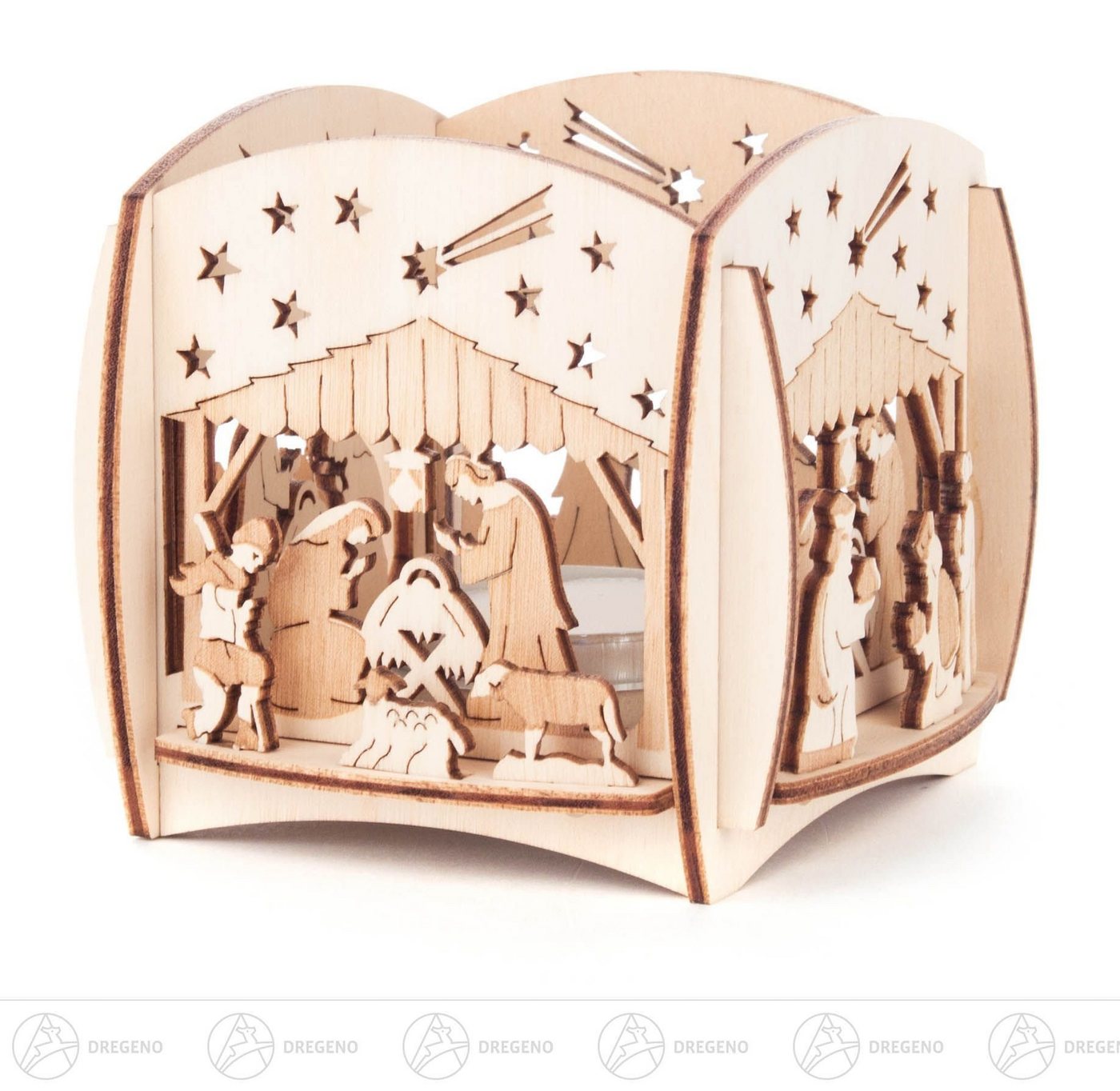 Dregeno Erzgebirge Teelichthalter Teelichthalter Christi Geburt Breite x Höhe x Tiefe 8,5 cmx8 cmx8,5 Dregeno Erzgebirge Teelichthalter Teelichthalter Christi Geburt Breite x Höhe x Tiefe 8,5 cmx8 cmx8,5 von Dregeno Erzgebirge