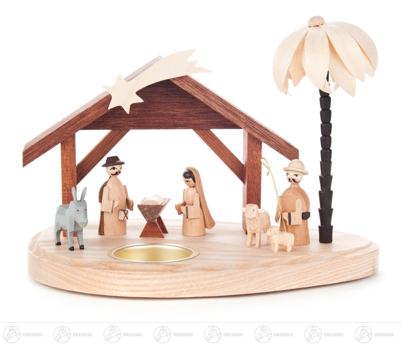 Dregeno Erzgebirge Teelichthalter Teelichthalter mit Weihnachtskrippe Breite x Höhe x Tiefe 19,5 cmx14 Dregeno Erzgebirge Teelichthalter Teelichthalter mit Weihnachtskrippe Breite x Höhe x Tiefe 19,5 cmx14 von Dregeno Erzgebirge