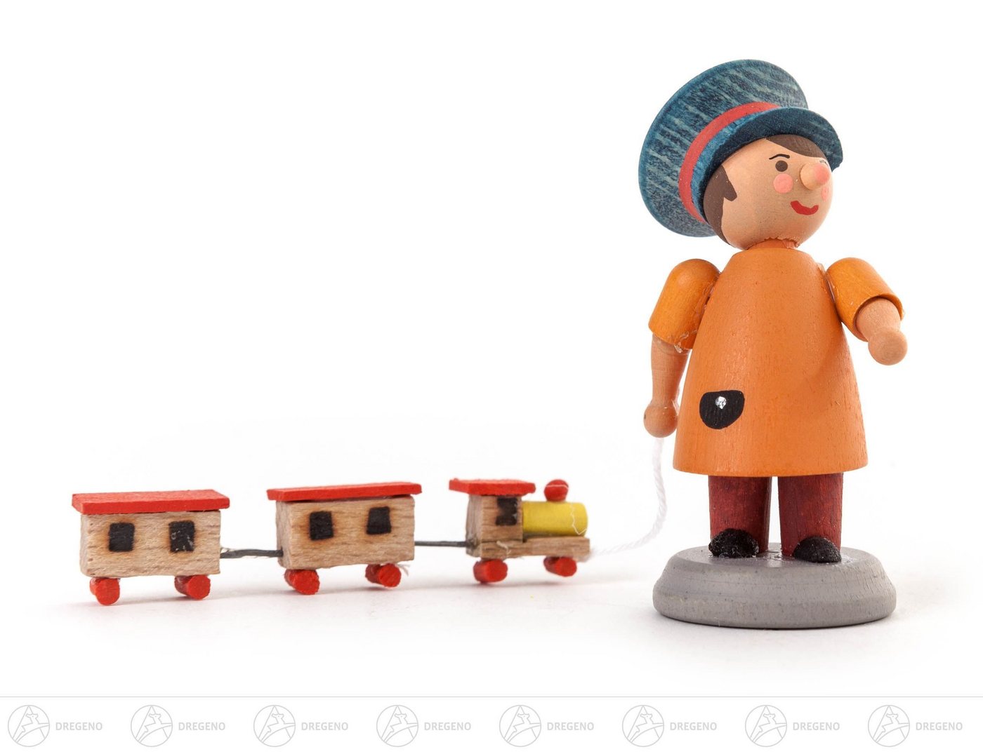 Dregeno Erzgebirge Weihnachtsfigur Miniatur Kleiner Lokführer Höhe ca 5 cm NEU von Dregeno Erzgebirge