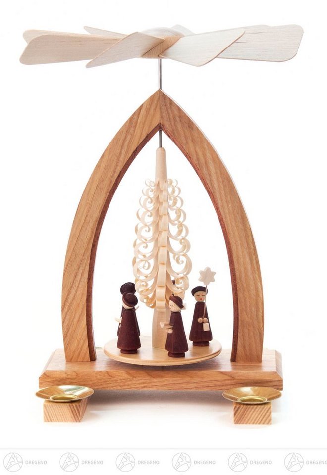 Dregeno Erzgebirge Weihnachtspyramide Pyramide mit Kurrende, für Kerzen d=14mm Breite x Höhe x Tiefe 19 Dregeno Erzgebirge Weihnachtspyramide Pyramide mit Kurrende, für Kerzen d=14mm Breite x Höhe x Tiefe 19 von Dregeno Erzgebirge