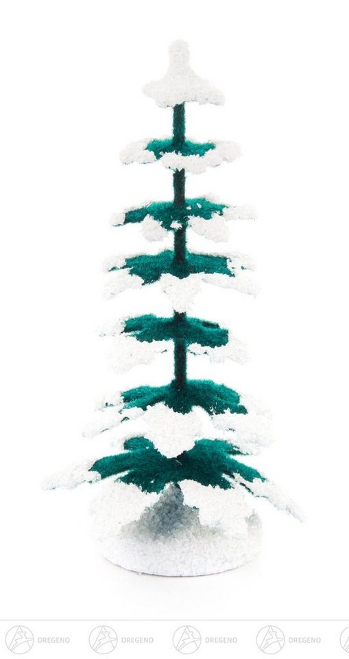 Kunstbaum Baum Fichte weiß Höhe ca 9,2 cm NEU, Dregeno Erzgebirge, Höhe 9 cm von Dregeno Erzgebirge