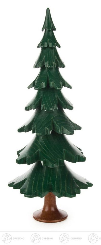 Kunstbaum Baum grün lasiert Höhe = 24cm NEU, Dregeno Erzgebirge, Höhe 24 cm, Holzbaum mit Stamm von Dregeno Erzgebirge