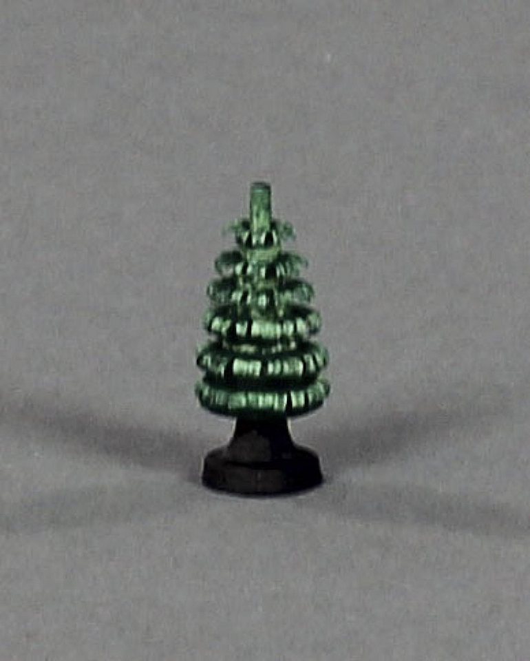 Kunstbaum Tischdekoration Ringelbaum mit Stamm grün BxHxT 10x20x10mm NEU, Dregeno Erzgebirge, Höhe 2 cm von Dregeno Erzgebirge