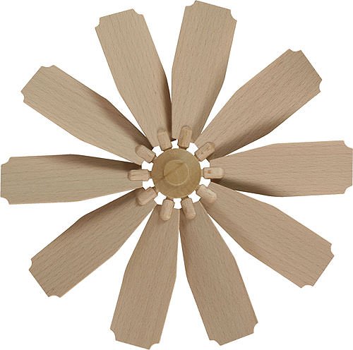 Dregeno Seiffen Weihnachtspyramide Flügelrad für Weihnachtspyramide - Durchmesser = 25cm - Original Erzgebirge von Dregeno Seiffen