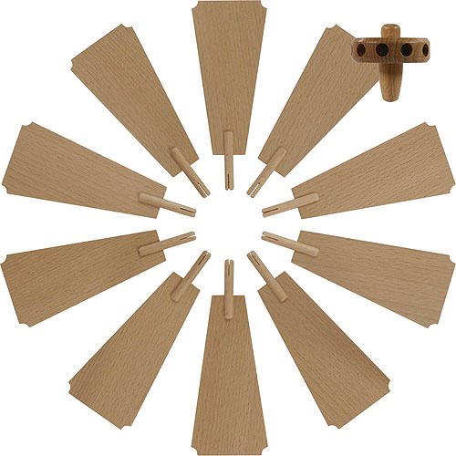 Dregeno Seiffen Weihnachtspyramide Flügelrad für Weihnachtspyramide - Durchmesser = 30cm - Original Erzgebirge von Dregeno Seiffen