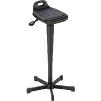 meychair Stehhilfe, dreh- und neigbarer PU-Sitz, Sitzhöhe 610-880 mm, Stahlbasis, Tragegriff von meychair