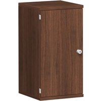 Büroschrank Profi, 2 OH, Breite 400 mm, Tür links, Nussbaum von Jungheinrich PROFISHOP