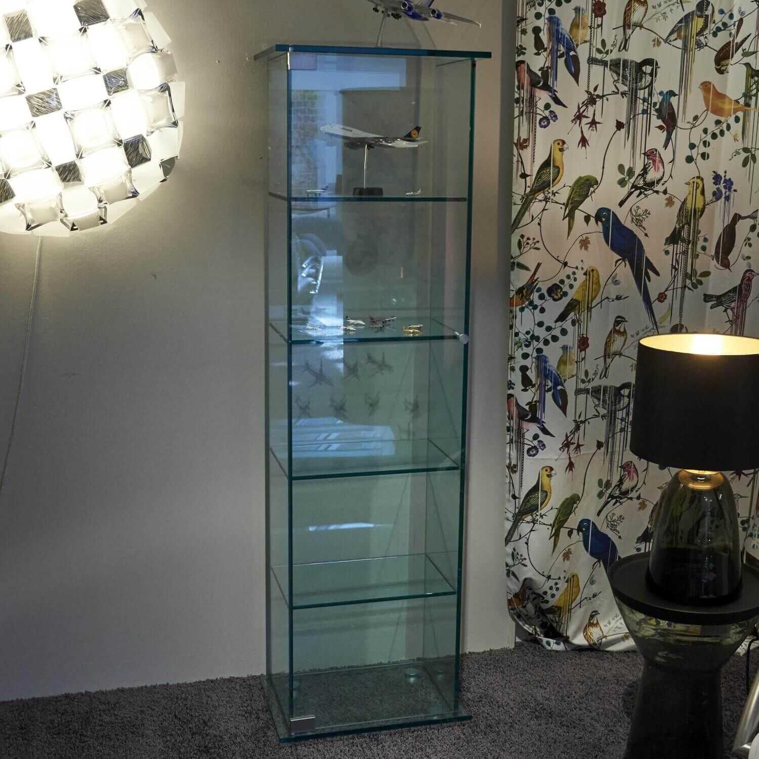 Vitrine Gastell CIV Floatglas von Dreieck