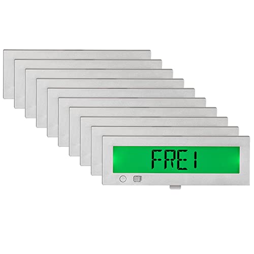 10x Go2 Frei Belegt Türschild| Digitales Frei Besetzt Schild | LED Anzeige rot oder grün hinterleuchtet | mehrsprachig | Bitte nicht stören für Büro oder privat von Dreifke