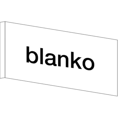 Dreifke® Fahnenschild, blanko, Kunststoff - 300x150x1 mm Kunststoff | 1 Stk von Dreifke