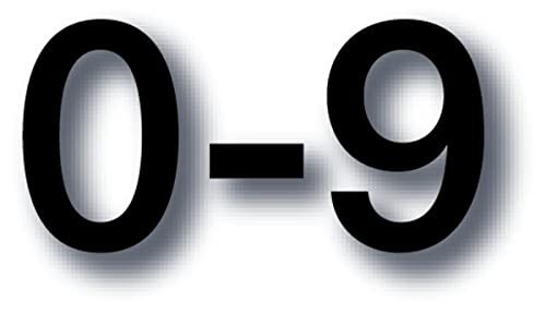 Dreifke® Magnetzahlen, 0-9 - 1 Set = 10 Stk. | 0x100 mm von Dreifke