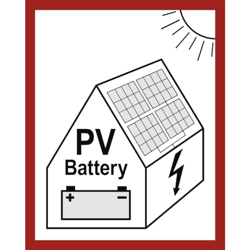 Dreifke® Schild, Hinweis auf eine PV-Anlage mit Batteriespeicher, Alu, 200x250 mm von Dreifke