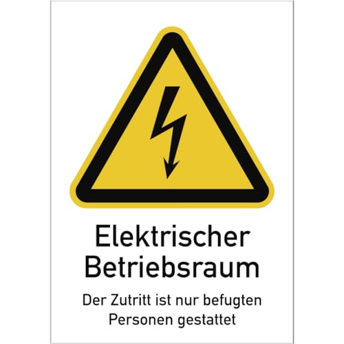 Dreifke® Schild Elektrischer Betriebsraum..., Kombischild, Kunststoff, 210x297 mm von Dreifke