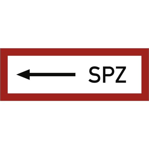 Dreifke® Schild SPZ linksweisend, Alu, 297x105 mm von Dreifke